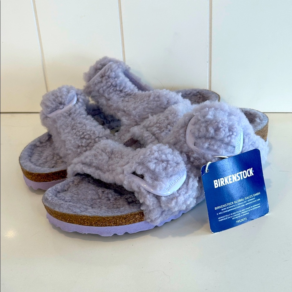 Birkenstock Arizona Big Buckle Teddy Sandals 38